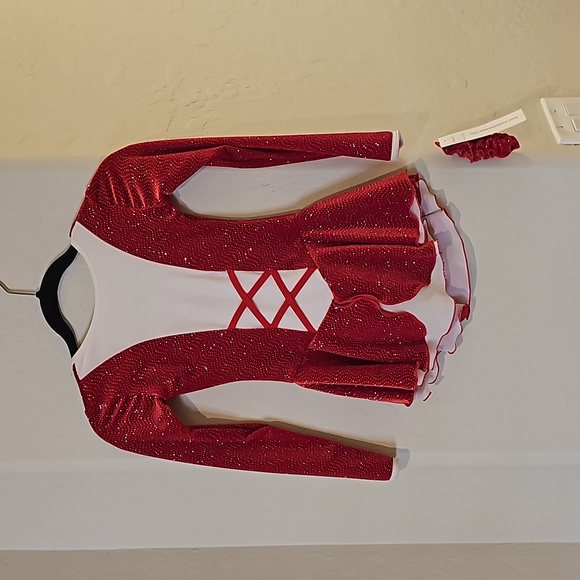 SixO Ice skating Christmas dress for youth size 10/12 - Picture 1 of 5